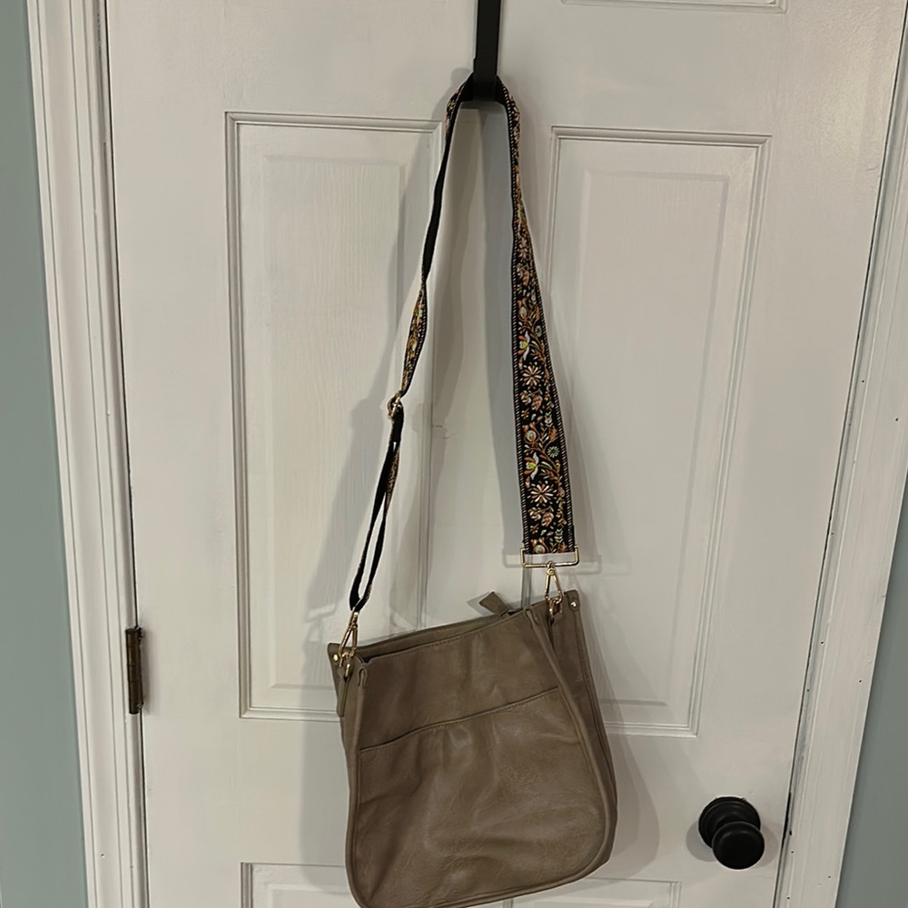 Stylish Tan/Grey Shoulder Bag